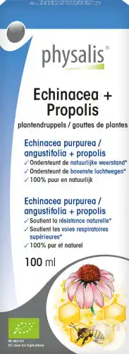 De Online Drogist Physalis echinacea + propolis plantendruppels bio 100ml aanbieding