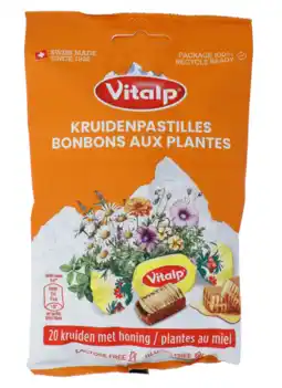 De Online Drogist Vitalp kruidenpastilles original 75gr aanbieding