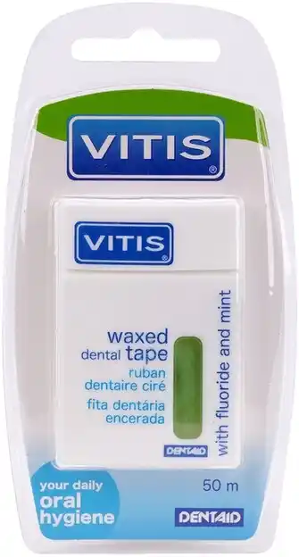 De Online Drogist Vitis tape waxed fluoride en mint 1st aanbieding