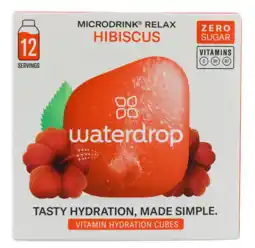 De Online Drogist Waterdrop relax microdrink vitamin hydration cubes 12st aanbieding