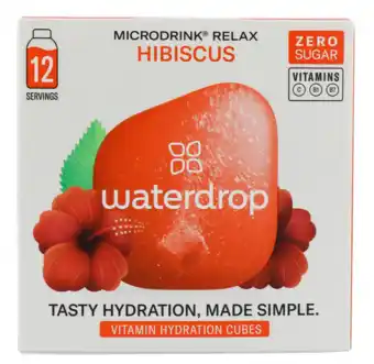 De Online Drogist Waterdrop relax microdrink vitamin hydration cubes 12st aanbieding