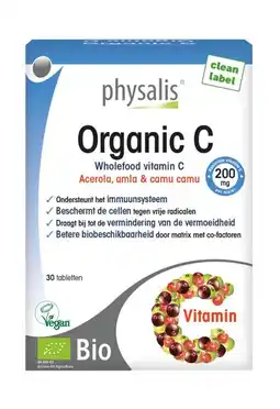 De Online Drogist Physalis organic c tabletten 30tb aanbieding