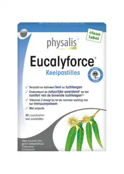 De Online Drogist Physalis eucalyforce keelpastilles 30ztb aanbieding