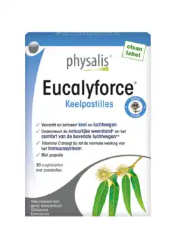 De Online Drogist Physalis eucalyforce keelpastilles 30ztb aanbieding