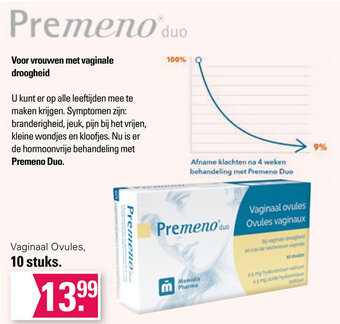 De Online Drogist Vaginaal Ovules, 10 stuks. aanbieding