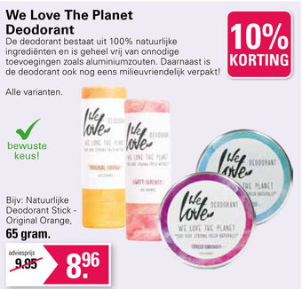 De Online Drogist We Love The Planet Deodorant 65g aanbieding