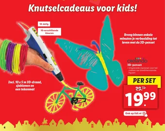 Lidl Crelando 3D-penset aanbieding