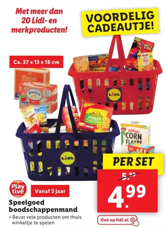 Lidl Speelgoed boodschappenmand aanbieding