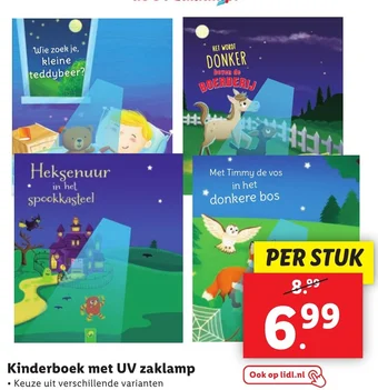 Lidl Kinderboek met UV zaklamp aanbieding