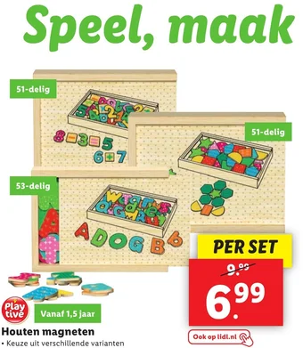 Lidl Houten magneten aanbieding