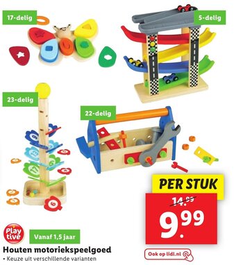 Lidl Houten motoriekspeelgoed aanbieding