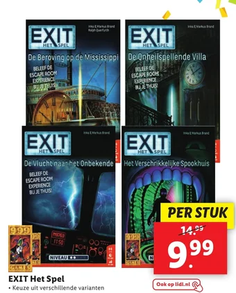 Lidl EXIT Het Spel aanbieding