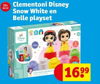 Kruidvat Clementoni Disney Snow White en Belle playset aanbieding