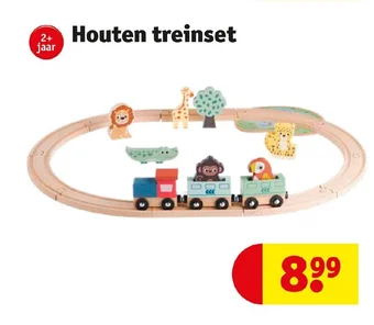 Kruidvat Houten treinset aanbieding