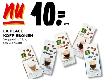 Jumbo LA PLACE KOFFIEBONEN Verpakking 1 kilo aanbieding