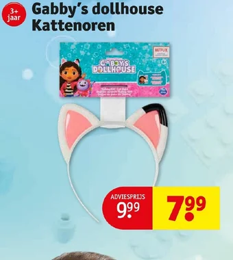 Kruidvat Gabby's dollhouse Kattenoren aanbieding