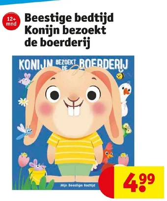 Kruidvat Beestige bedtijd Konijn bezoekt de boerderij aanbieding