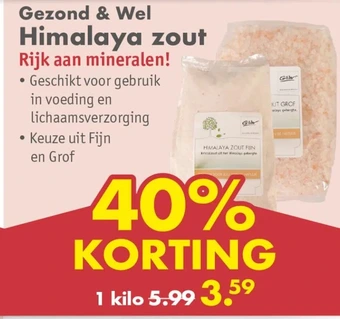 Gezond & Wel Gezond & wel himalaya zout aanbieding