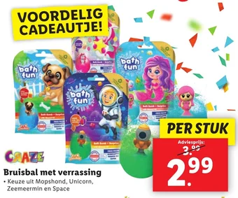 Lidl CRAZE Bruisbal met verrassing aanbieding