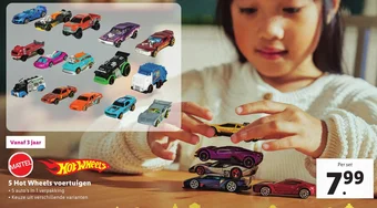 Lidl 5 Hot Wheels voertuigen aanbieding