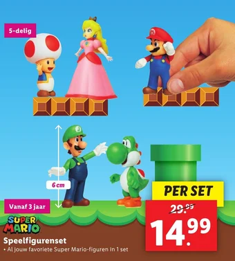 Lidl SUPER MARIO Speelfigurenset aanbieding