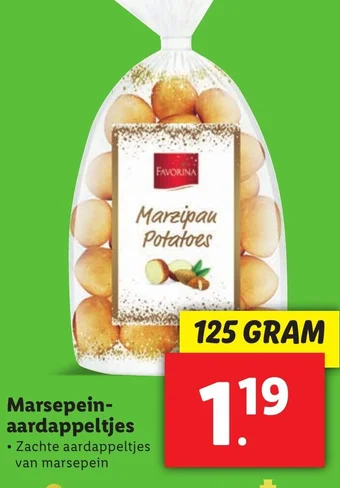 Lidl Marsepein Aardappeltjes 125g aanbieding