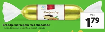 Lidl Broodje marsepein met chocolade 175g aanbieding