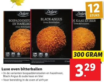 Lidl Luxe oven bitterballen 300g aanbieding