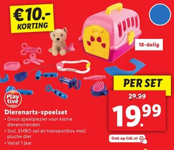 Lidl Play tive Dierenarts-speelset aanbieding