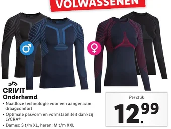 Lidl CRIVIT Onderhemd aanbieding