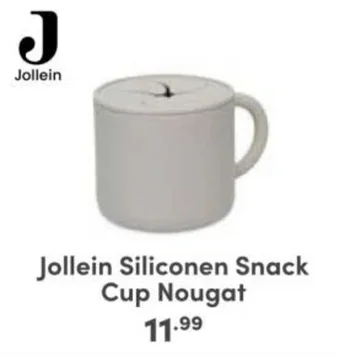 Baby & Tiener Jollein Siliconen Snack Cup Nougat aanbieding