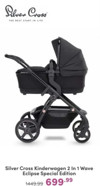 Baby & Tiener Silver Cross Kinderwagen 2 In 1 Wave Eclipse Special Edition aanbieding