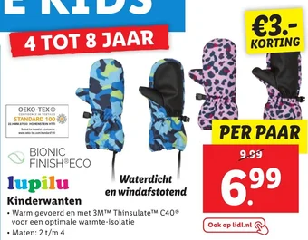 Lidl lupilu Kinderwanten aanbieding