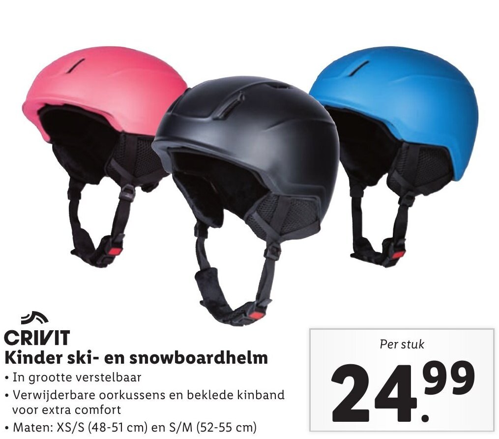 CRIVIT Kinder ski en snowboardhelm aanbieding bij Lidl