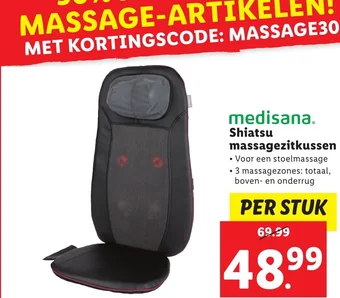 Lidl medisana. Shiatsu massagezitkussen aanbieding