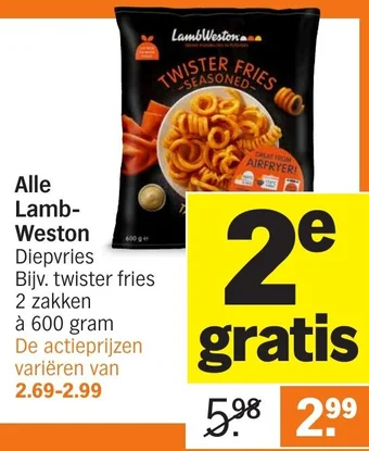 Albert Heijn Alle Lamb Weston aanbieding