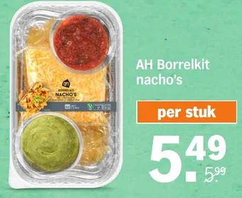 Albert Heijn AH Borrelkit nacho's aanbieding