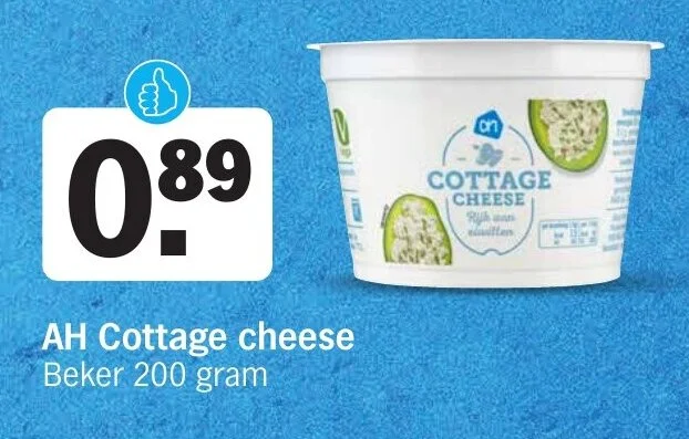 AH Cottage cheese Beker 200 gram aanbieding bij Albert Heijn