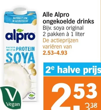 Albert Heijn Alle Alpro ongekoelde drinks aanbieding