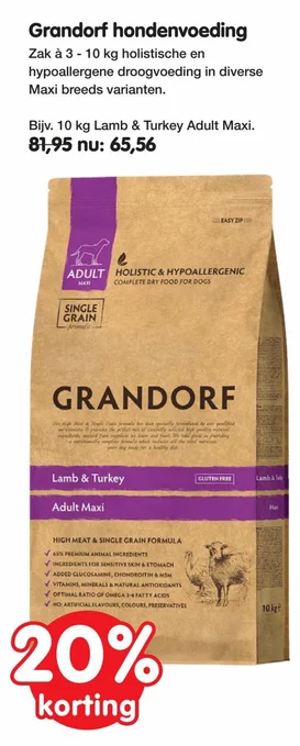 Jumper Grandorf hondenvoeding aanbieding