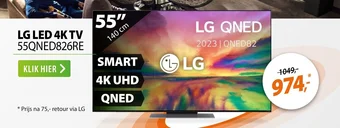 Expert LG LED 4K TV 55QNED826RE aanbieding