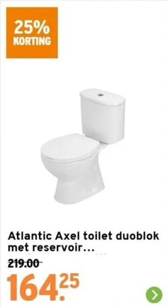 GAMMA Atlantic Axel toilet duoblok met reservoir. aanbieding