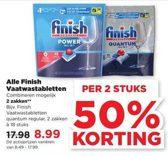 PLUS Alle Finish Vaatwastabletten aanbieding