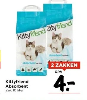 Vomar Voordeelmarkt Kittyfriend absorbent aanbieding