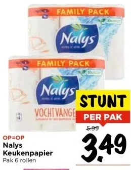 Vomar Voordeelmarkt Nalys keukenpapier aanbieding