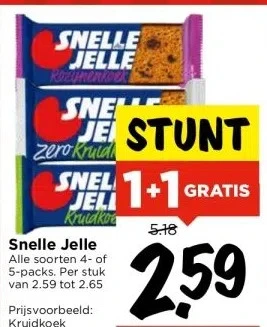 Vomar Voordeelmarkt Snelle jelle aanbieding