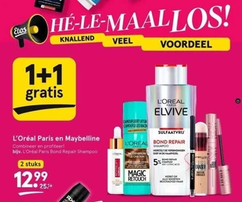 Etos L'oréal paris en maybelline aanbieding