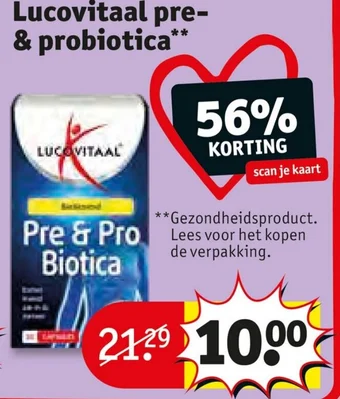 Kruidvat Lucovitaal pre-& probiotica aanbieding