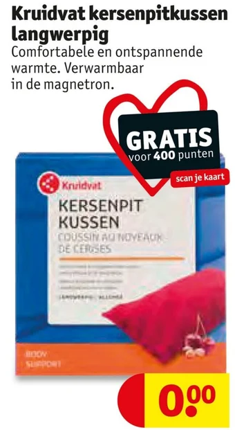 Kruidvat Kersenpitkussen langwerpig aanbieding