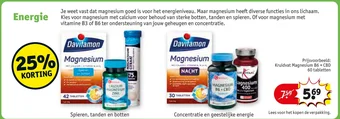 Kruidvat Davitamon Magnesium B6 + CBD aanbieding